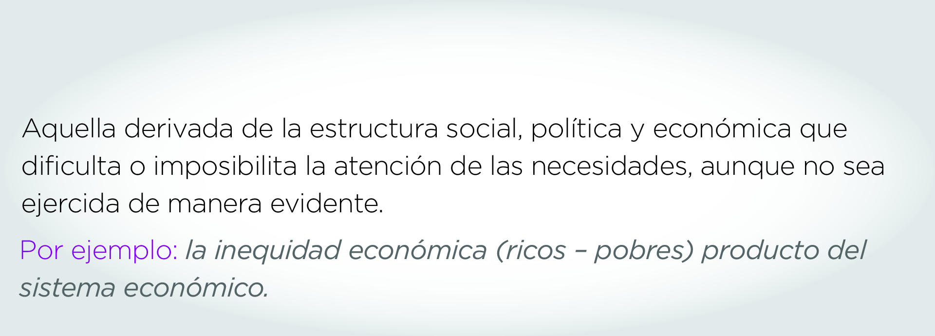 Violencia estructural